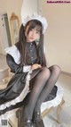 Coser @ 桜 井 宁宁 Vol.030: 双 马尾 黑丝 女仆 (62 photos) P3 No.a12941